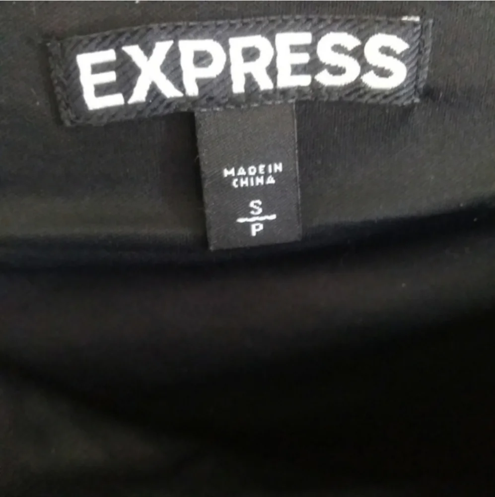 Express Silver Sequin Embellished Stretch Black Formal Cocktail Mini Skirt